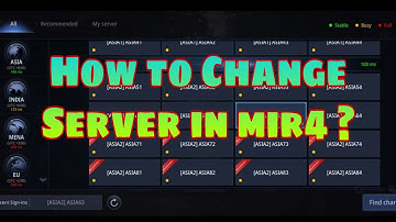 How to Change Server in MIR4 Update/Latest 2021