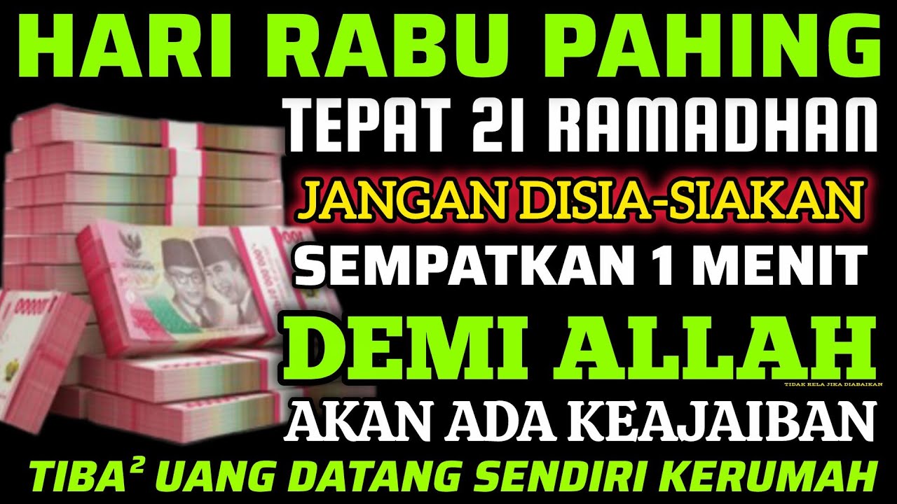 🔴ALHAMDULILLAH🤲 BARU PUTAR SEBENTAR UANG BENAR2 DATANG SENDIRI KERUMAH, DOA KEKAYAAN PALING MUSTAJAB