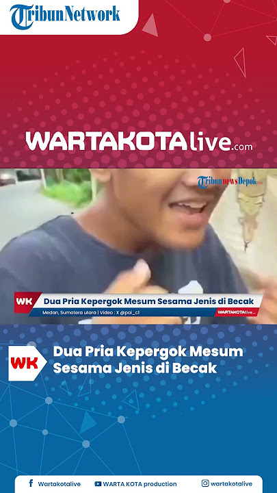 Detik-detik Dua Pria Kepergok Warga Mesum Sesama Jenis di Becak