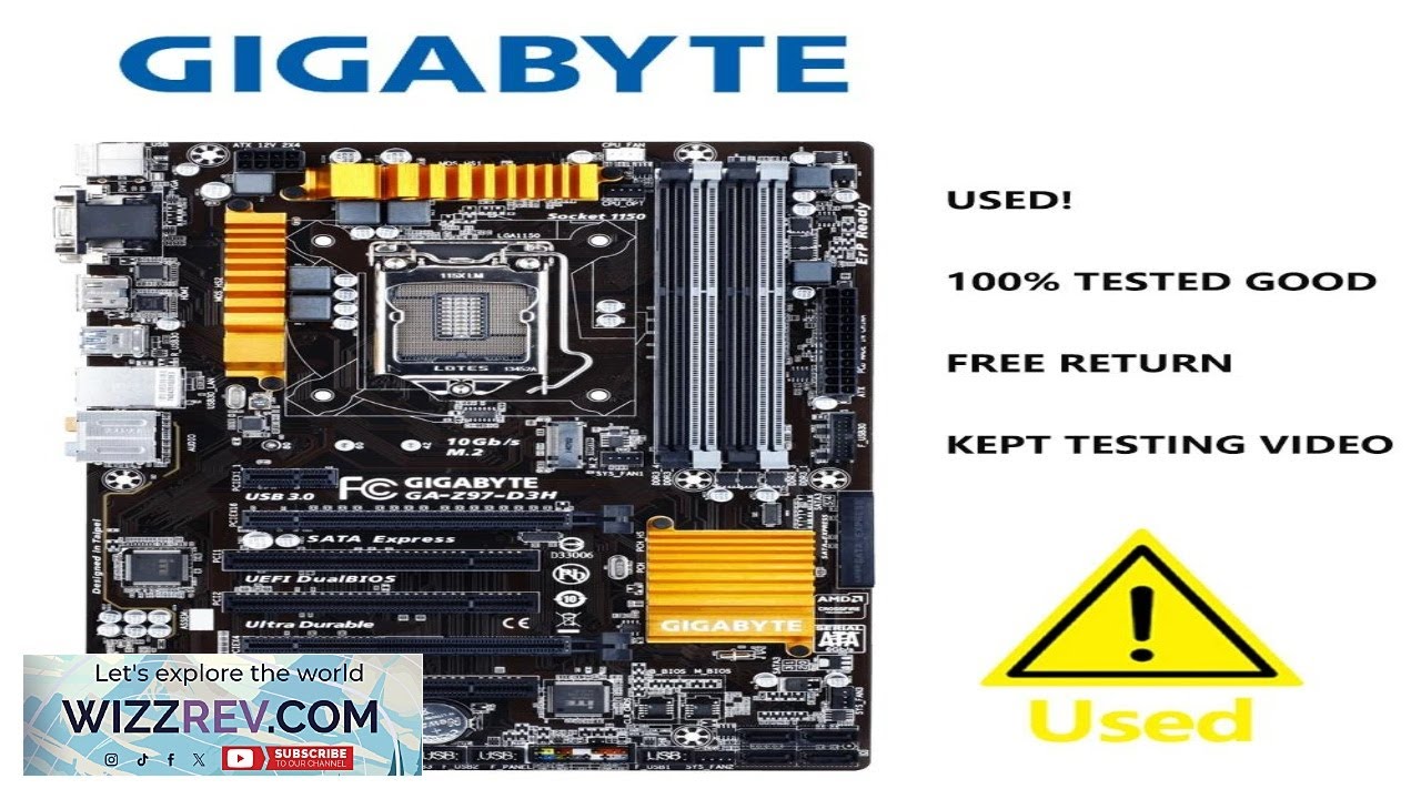 GIGABYTE GA Z97 D3H LGA 1150 Intel Z97 HDMI SATA 6Gb s USB 3.0 ATX