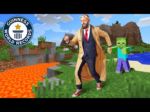 Longest Journey In Minecraft Kurt J Mac Guinness World Records Youtube