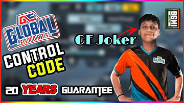 (2022) GE Joker New 1.9 update Control code & Sensitivity code BGMI ll Evil Daxter