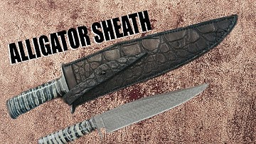 Alligator Sheath Crafting for a Turkish Twist Blade | Wilburn Forge