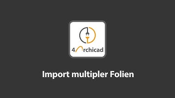 PointCab 4Archicad Plugin 3.0: Import multipler Folien