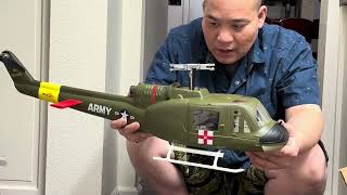 Unboxing FLY WING UH-1Huey Scale RC GPS V4 Helicopter from HELIDIRECT