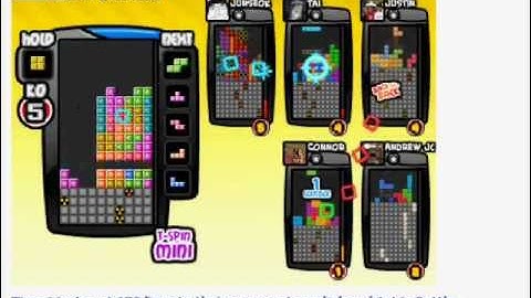 Tetris battle - Facebook - 170 lines sent - 4-Wide combo.