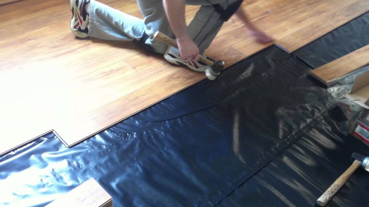 How to install Pergo laminate flooring on concrete subfloor - YouTube