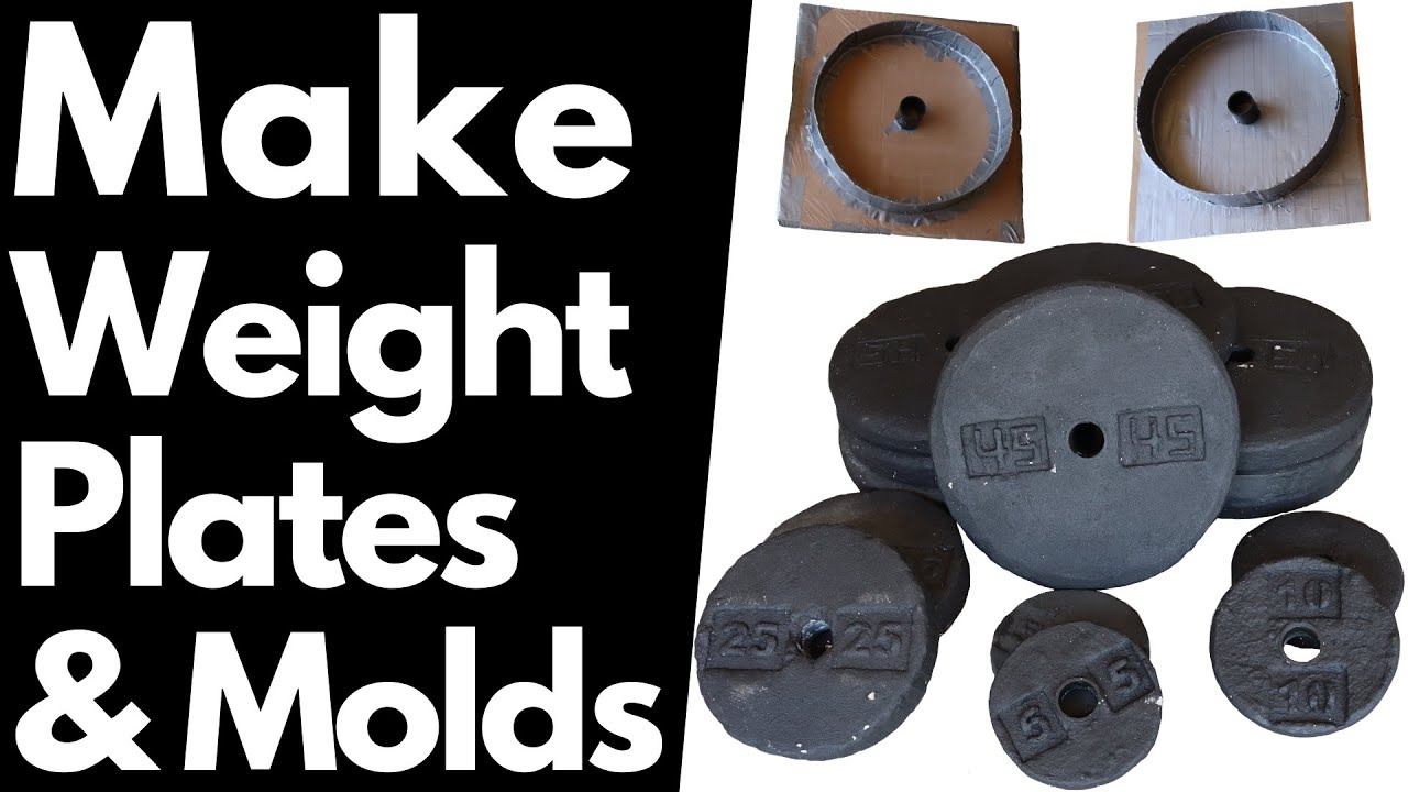 DIY Concrete Weights, DPLATE Weight Molds, 10 Pound Concrete