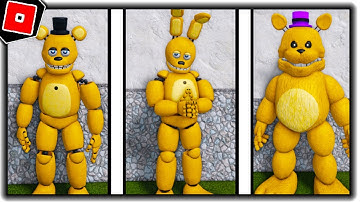 How to get FAST FREDBEAR, SPRING BONNIE, SPRING FREDDY MORPHS in FREDBEAR