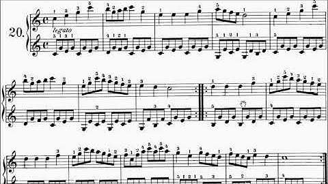 Con Brio Exam (CBE) Preliminary Czerny Op.599 No.20 Sheet Music