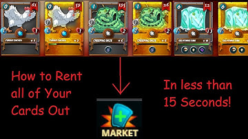 Splinterlands: How to Rent All of your Cards out with the Click of a Button