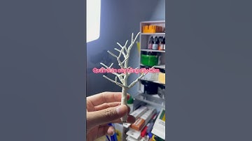 làm thân cây diorama bằng dây kẽm| DIY: Making a diorama tree trunk from wire #scale164 #handmade
