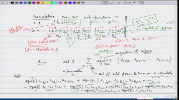 noc20-ma54-lec19 -  Permutations and the Inverse of a Matrix
