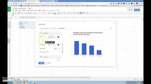 Bar Graph in Google Docs