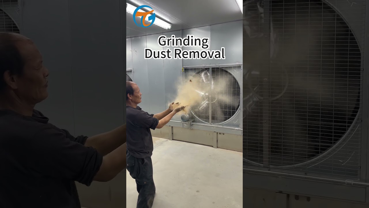 Powerful dust removal in action. 