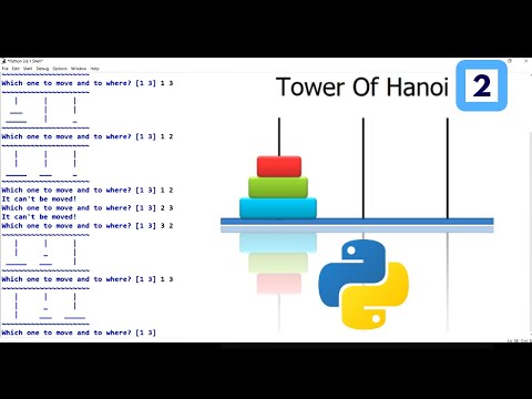 Tower of Hanoi game - 2 (Python)