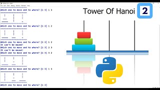 Tower of Hanoi game - 2 (Python)