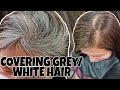 HOW TO COVER GREY/WHITE HAIR TUTORIAL | PAANO MAGKULAY NG PUTING BUHOK | TAGALOG TUTORIAL | Chading