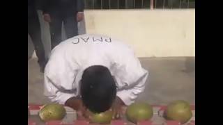 World record most coconuts smashed by headbutts