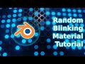 Random Blinking Material Animation, Emission, Instancing Tutorial Blender 2.92