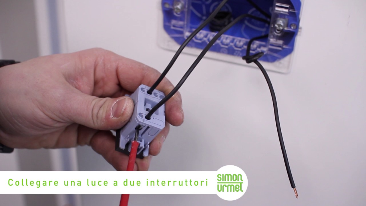 Come collegare due interruttori a una presa elettrica youtube Collegamento interruttore luce e presa
