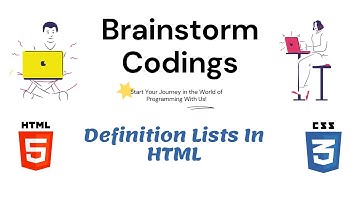 Tutorial 21 - HTML5 - Creating Definition Lists In HTML