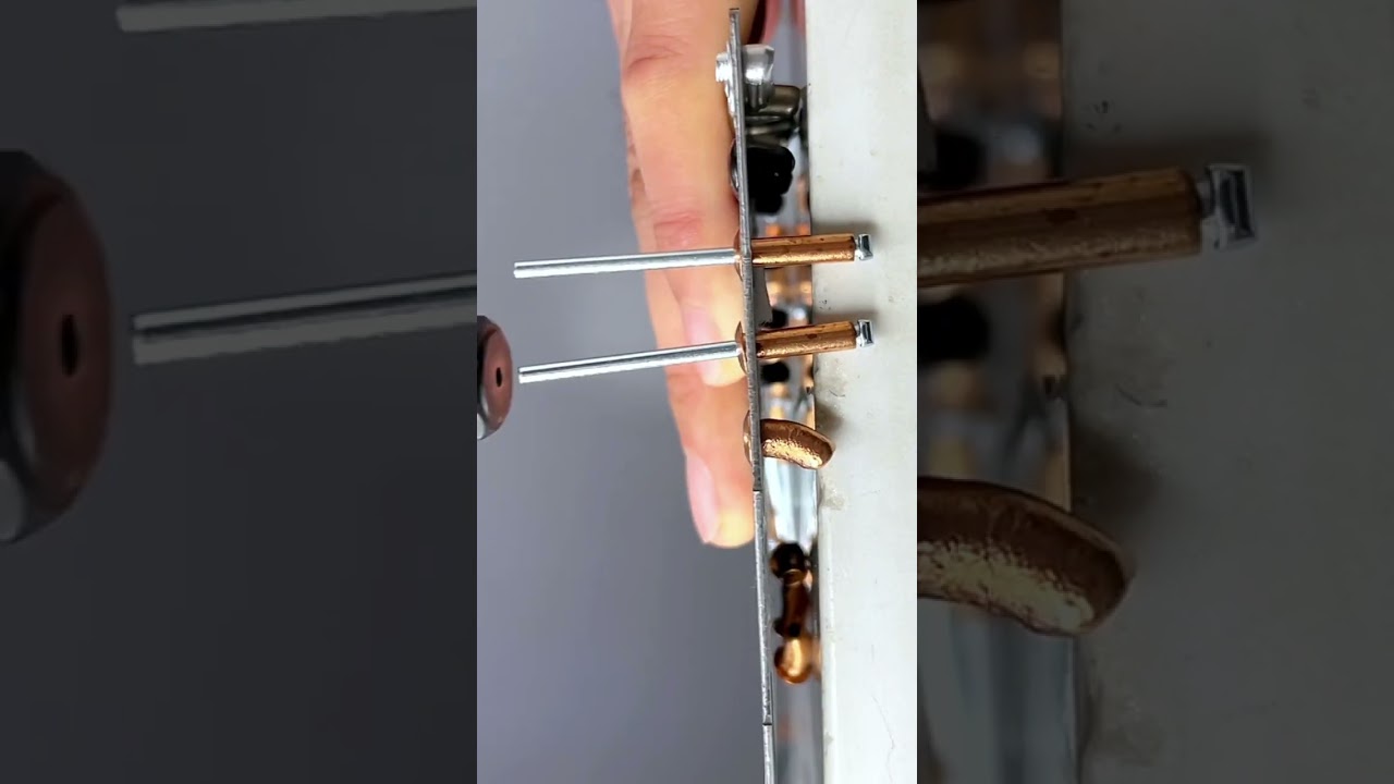 Demonstration of riveting effect of open round copper nail