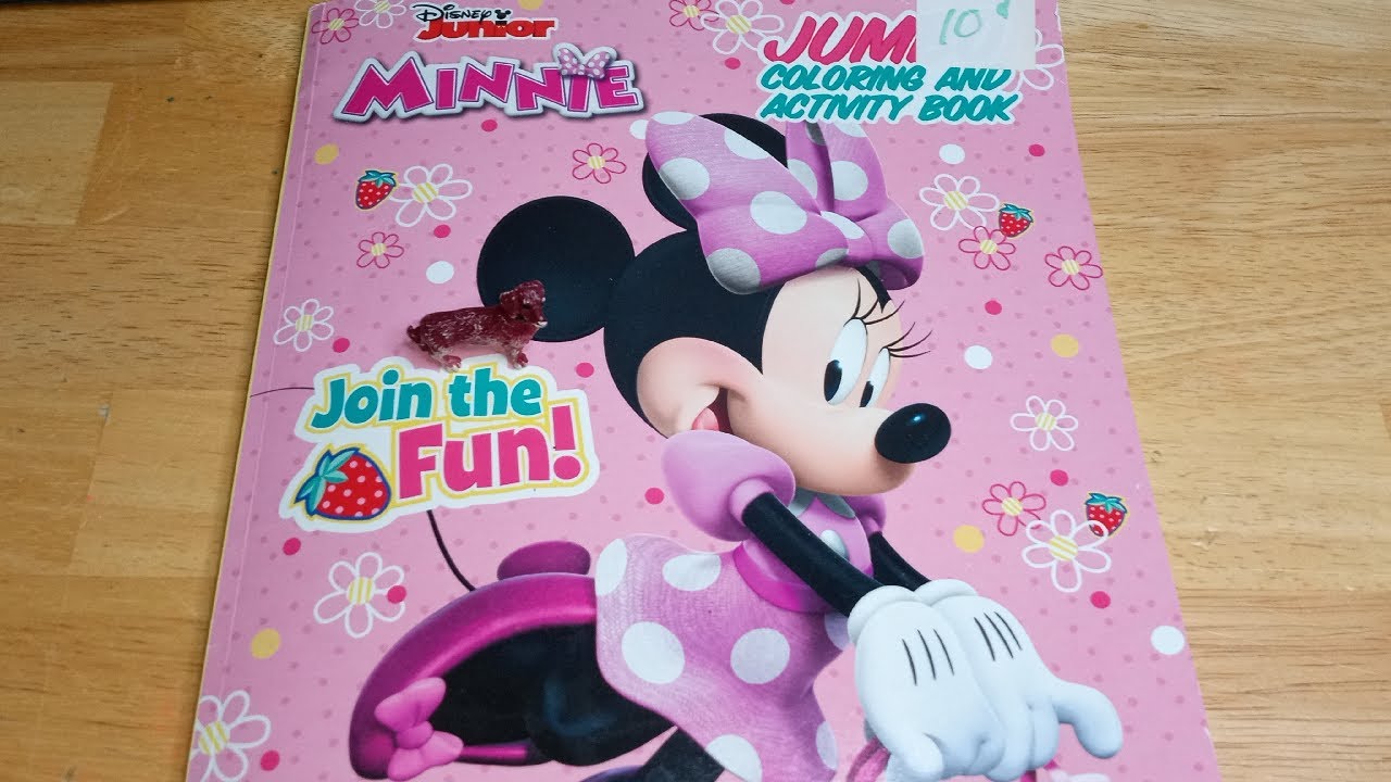 Unboxin Doxin Disney Junior Minnie Mouse Jumbo Coloring And Activity