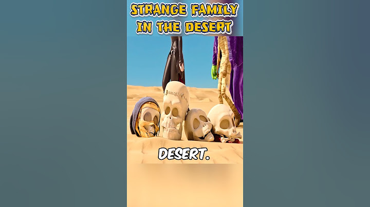 Strange Family in The Desert