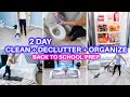 DECLUTTER ORGANIZE CLEAN WITH ME 2021 | SPEED CLEANING MOTIVATION | BACK TO SCHOOL + MORNING ROUTINE