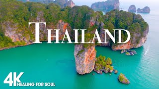 Thailand 4K Nature Relaxation Film - Meditation Piano Relaxing Music - Amazing Nature