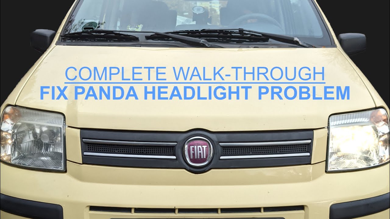 Fix Fiat Panda 169 Single Headlight Problem / Repair Wiring / Complete  Guide 
