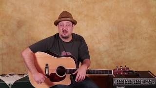 Video-Miniaturansicht von „Beginner Acoustic Reggae Guitar Lesson - How to Play a Reggae Guitar Rhythm“