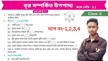 Koshe Dekhi 3.1 Made EASY for Class 10 / বৃত্ত সম্পর্কিত উপপাদ্য /Chapter 3