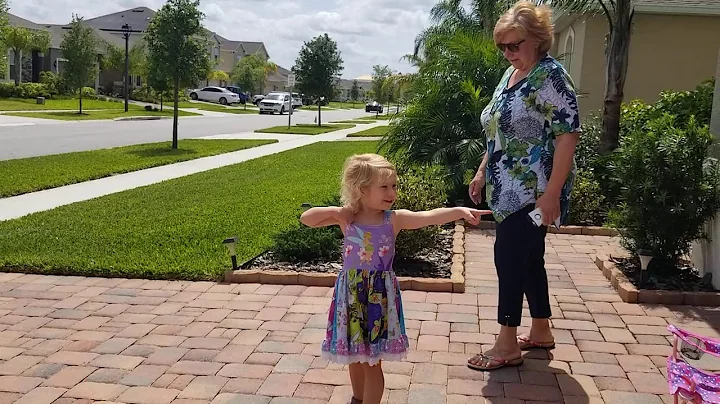 Excited Granddaughter to see her Grandparents!