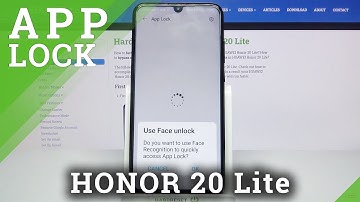 Honor 20 Lite - How to Lock Apps?