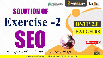 seo exercise 2 batch 8 | dstp 2.0 batch 08 seo exercise 2 solution