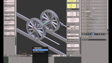 Blender 3D Frontwheels Steamtrain Rigging