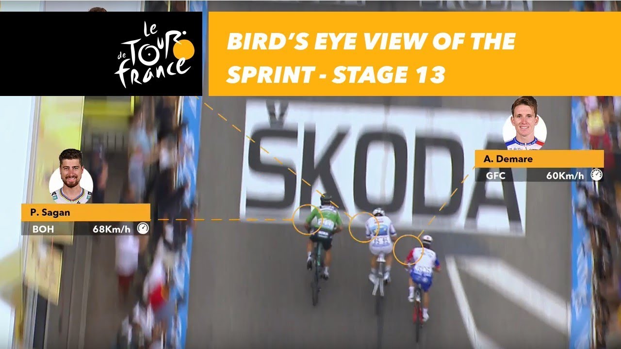 ventoux vin Bird's eye view of the sprint - Stage 13 - Tour de France 2018