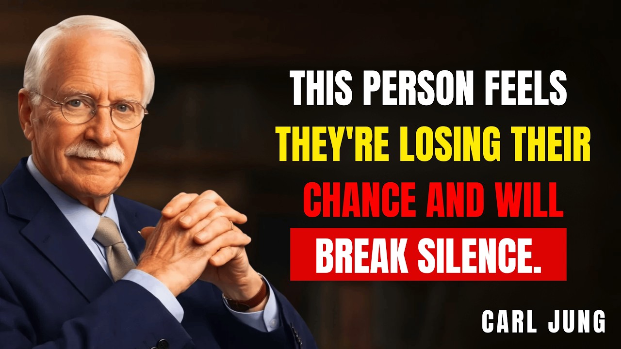 This person feels they are losing their chance. They will break their silence | Carl Jung