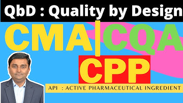 QBD_ CMAs, CPPs & CQA API (ACTIVE PHARMACEUTICAL INGREDIENT) PHARMACEUTICALCONCEPT_PC [2021] [2025]