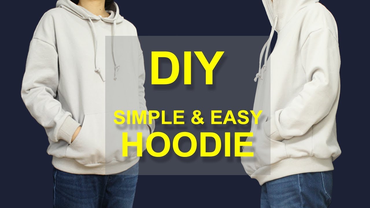 후드티 쉽고 간단하게 만들기 | DIY simple \u0026 easy Hoodie | 프리사이즈 패턴#소잉타임즈