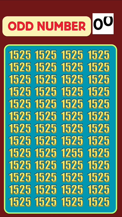๐๐ฎ๐ป ๐ฌ๐ผ๐ ๐๐ถ๐ป๐ฑ ๐ข๐ฑ๐ฑ ๐ก๐๐บ๐ฏ๐ฒ๐ฟ?/#opticalillussion #maths #quiz #shorts #puzzles