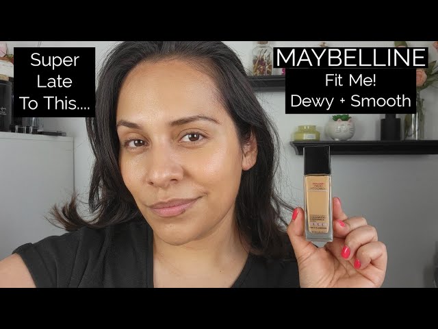 Maybelline Fit Me! Dewy + Smooth Foundation- Review and Demo 