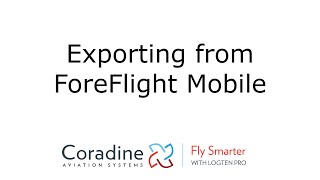 LogTen Pro: Exporting from ForeFlight Mobile