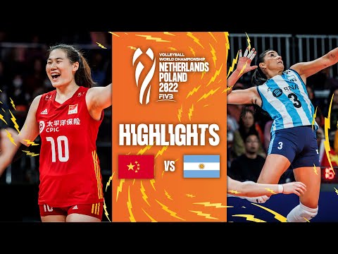 China vs. Argentina - VBW - Women World Championship - Match Highlights