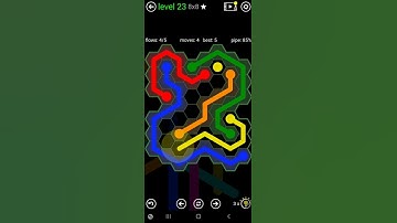 How To Solve Flow Free Hexes Extreme Pack 2 Level 23 8x8 Board Walk Through Solution Walkthrough