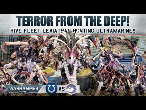 Leviathan Tyranids vs Ultramarines Space Marines Warhammer 40K 11th Edition Battle Report 2000pts