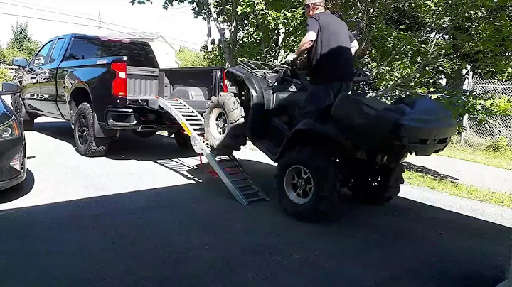 How to properly load a quad into a lifted truck!...