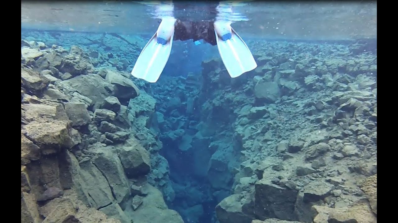 Snorkelling at the Mid-Atlantic Ridge - Iceland - YouTube